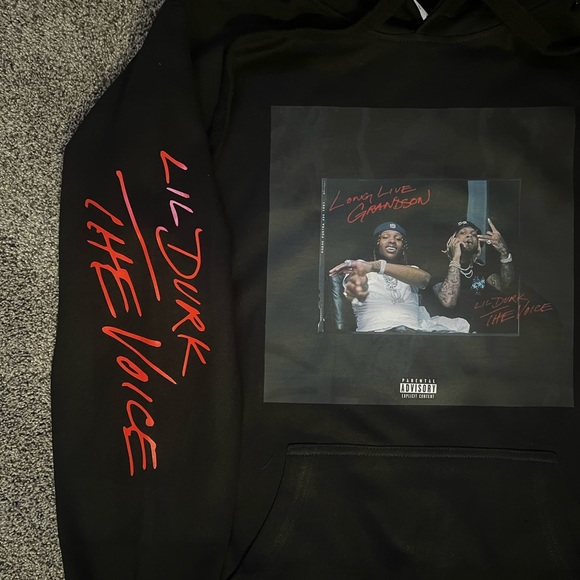 Lil Durk x King Von The Voice Cover OTF Pullover Hoodie Fast Shipping!!! - Picture 4 of 5